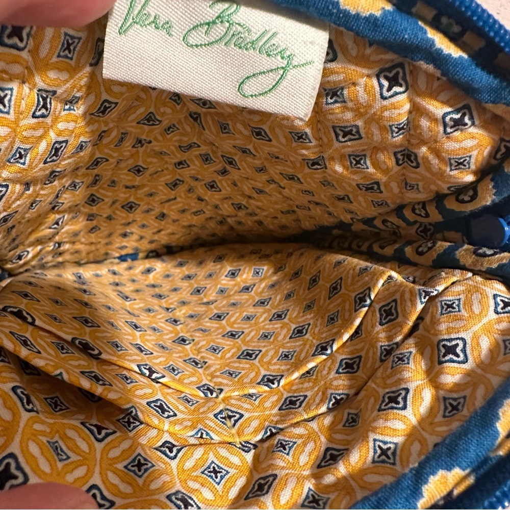 Vera Bradley Mini Hipster inRetired Riviera Blue Crossbody Lightweight Purse EUC - Picture 3 of 12